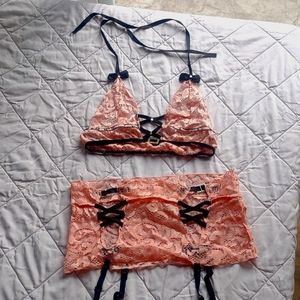 Pink and Black Lingerie